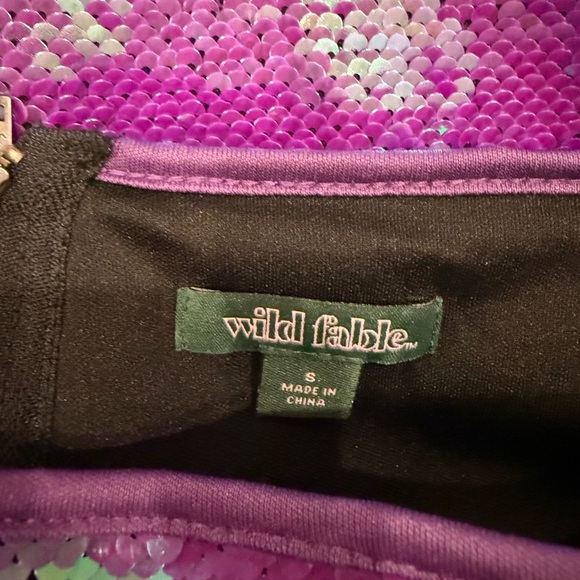 WILD FABLE Purple Sequin Skirt - Picture 3 of 3